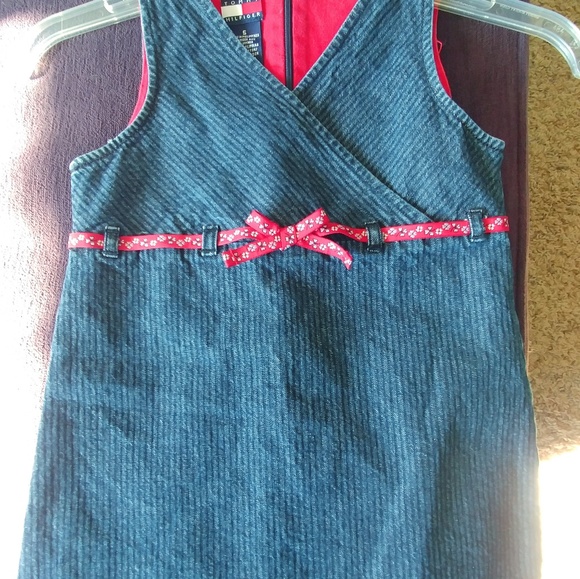 TOMMY HILFIGER DENIM DRESS Jeans Girl Size 5 - Picture 2 of 4